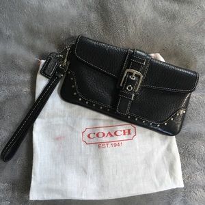 Black Coach Wristlet